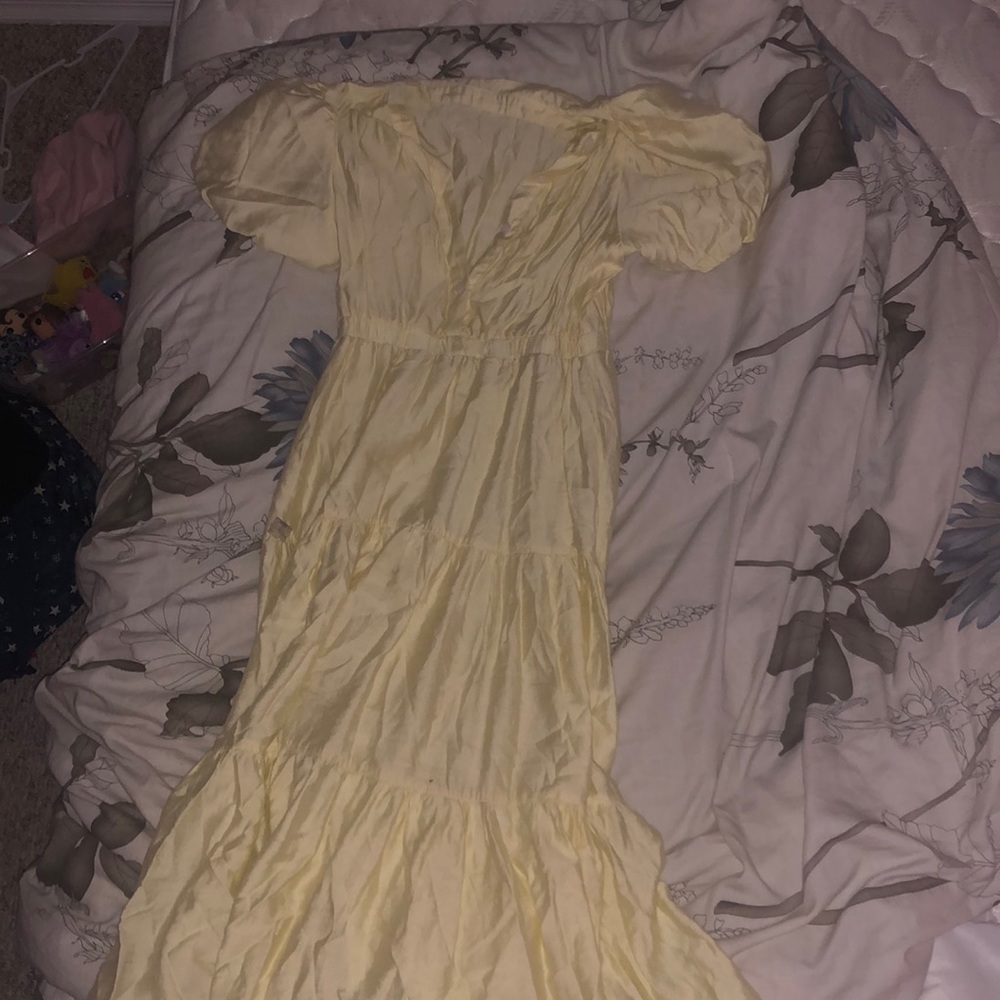 SHEIN long yellow dress teen girls size 14